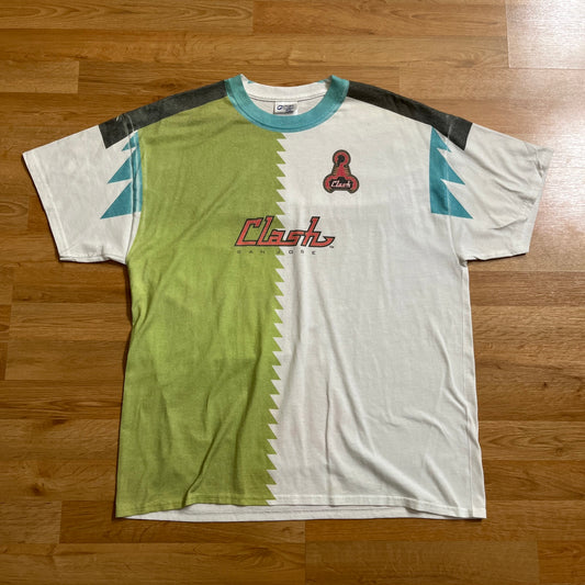 San Jose Earthquakes Throwback Clash T shirt MLS Sz XL Giveaway SGA Soccer Gyft