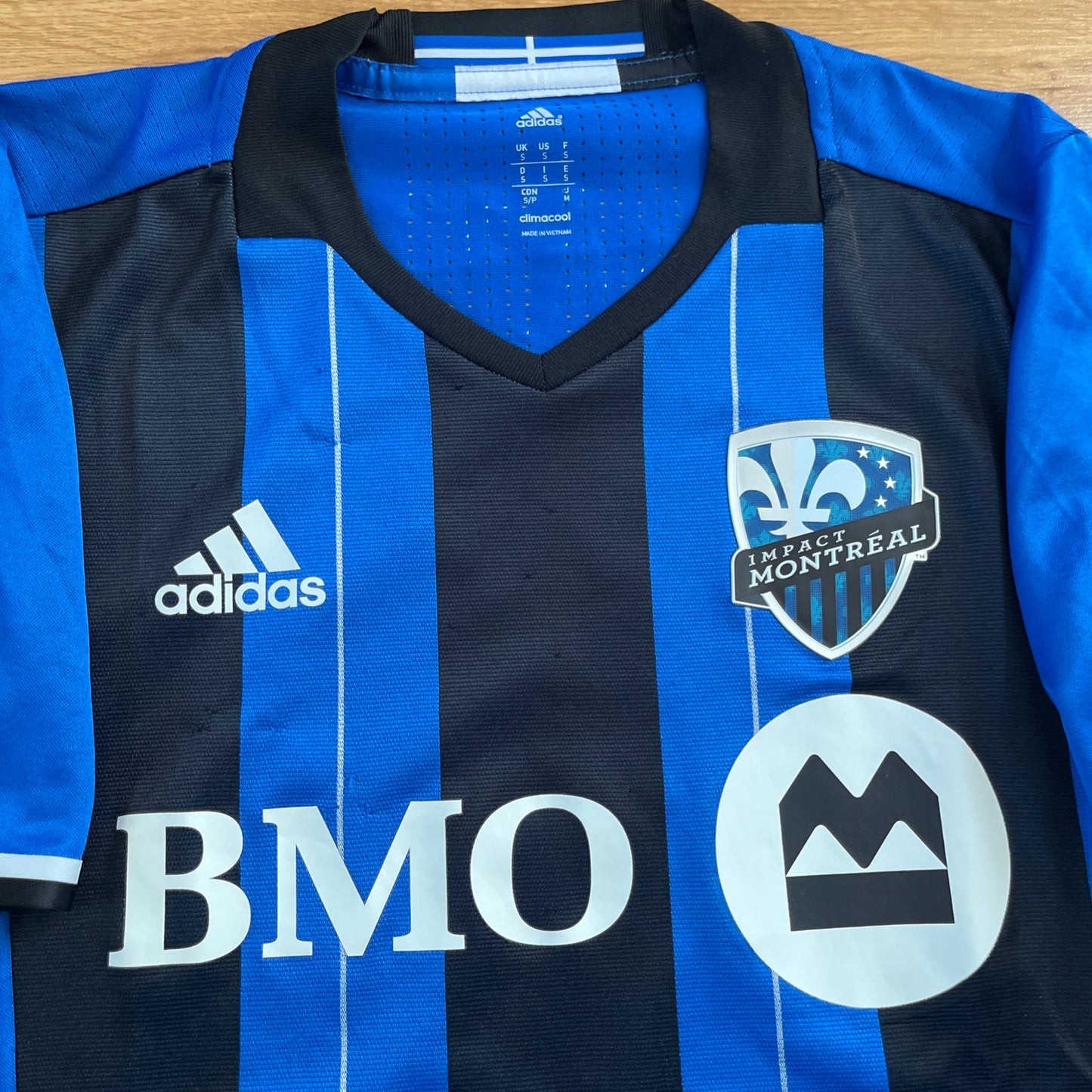 USED Montreal Impact 2016 Authentic Ignacio Piatti Jersey MLS Home #10 Adidas Size Small