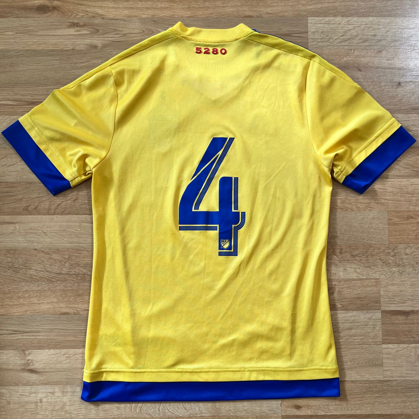 Team Issued Colorado Rapids 2015 Authentic Jersey MLS Away #4 Adidas Size Medium