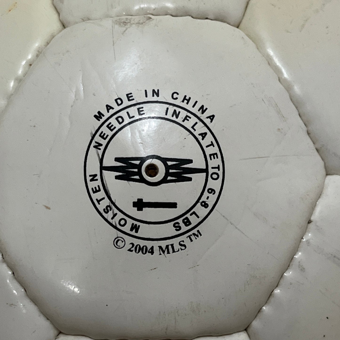 San Jose Earthquakes Soccer Ball MLS 2004 Souvenir *LEAK FOR DISPLAY ONLY*
