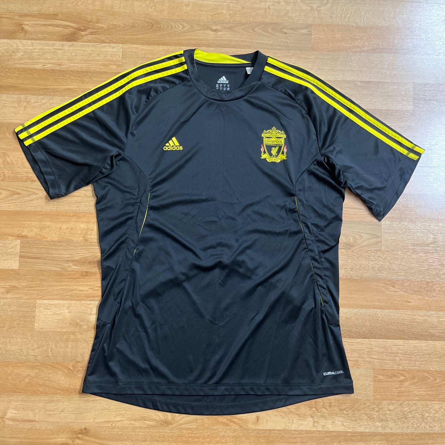 Liverpool 2010 2011 Training Football Jersey Soccer Shirt Adidas Size XL Black