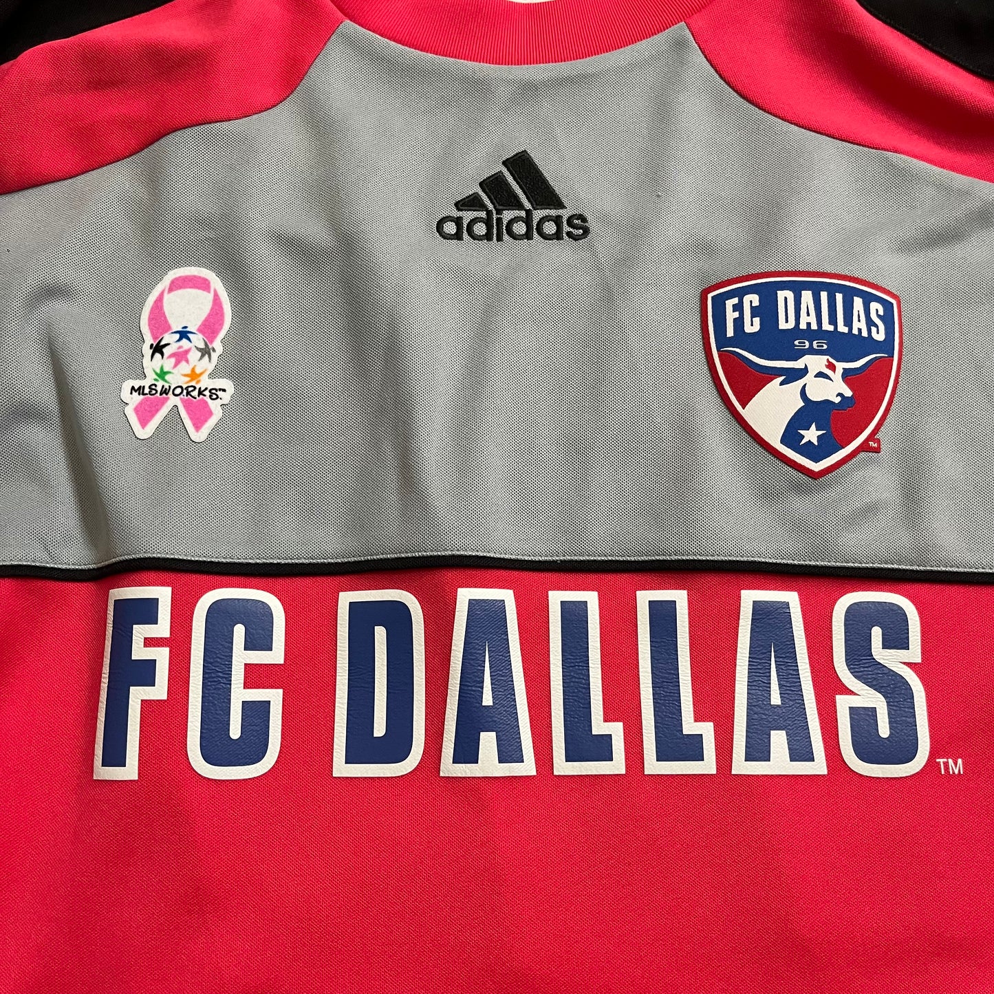 MATCH ISSUED FC Dallas 2013 Chris Seitz Jersey MLS Home #30 Adidas PINK