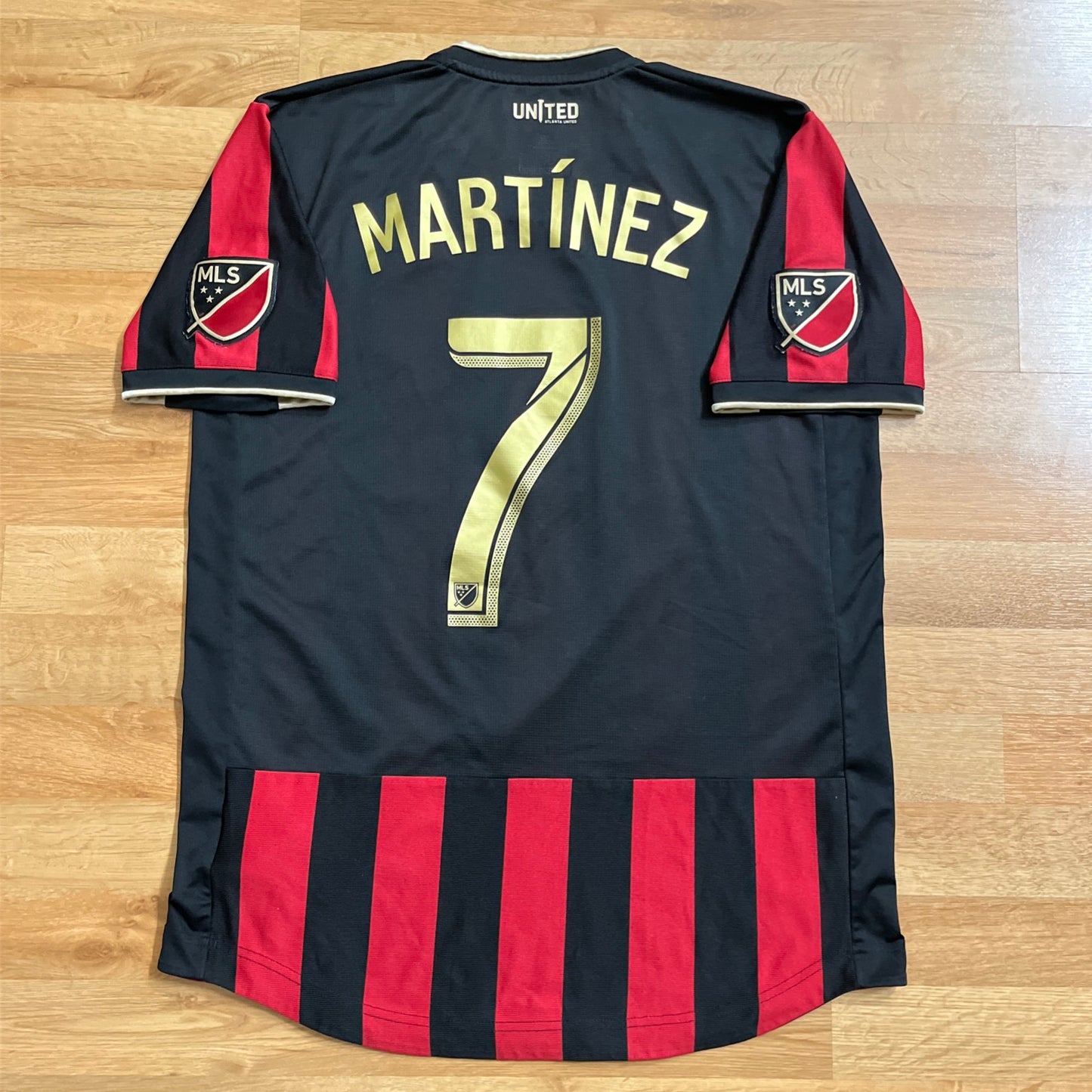 USED Atlanta United 2016 Authentic Josef Martinez Jersey MLS Home #7 Adidas Sz Ms