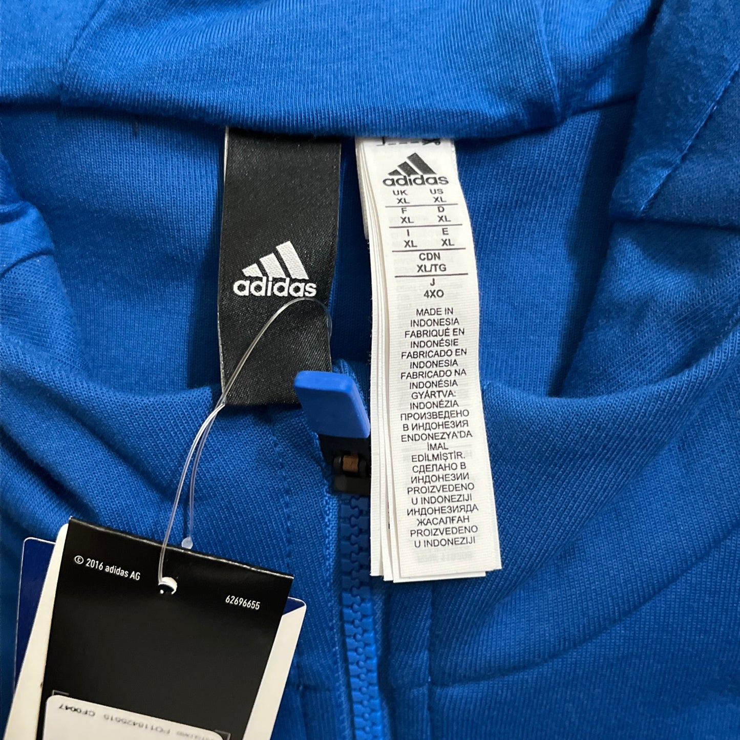 BNWT San Jose Earthquakes Soccer Track Jacket MLS Adidas Extra Large Brand New