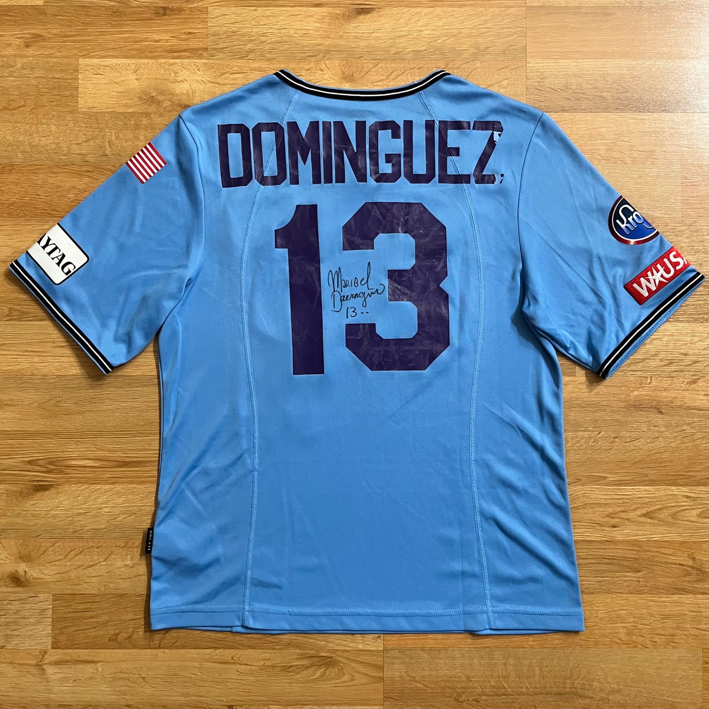 MATCH WORN Atlanta Beat 2002 Maribel Dominguez Jersey WUSA Home #13 Nike Signed