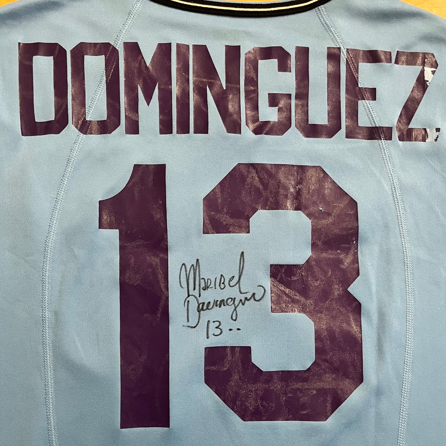 MATCH WORN Atlanta Beat 2002 Maribel Dominguez Jersey WUSA Home #13 Nike Signed