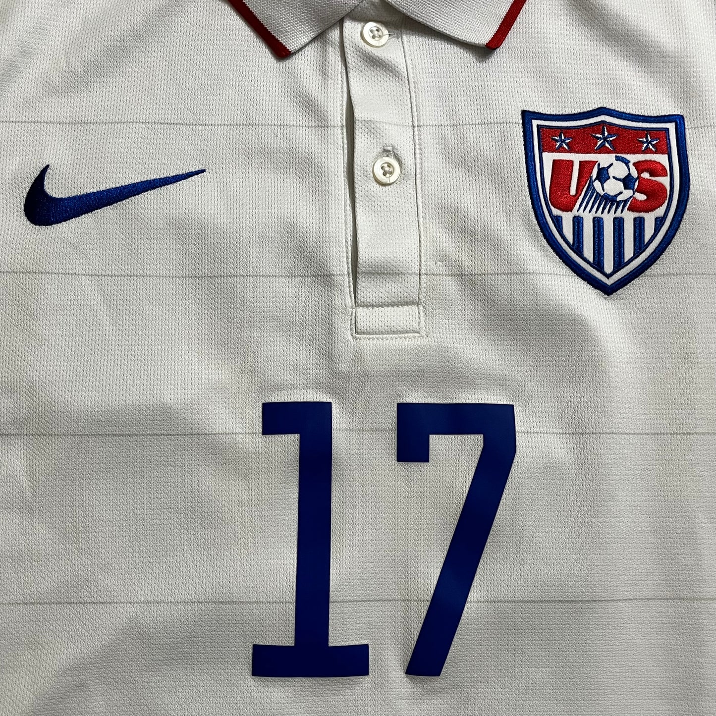 USED Men’s USMNT 2014 Authentic Jozy Altidore Jersey USA Home #17 Nike Size Medium