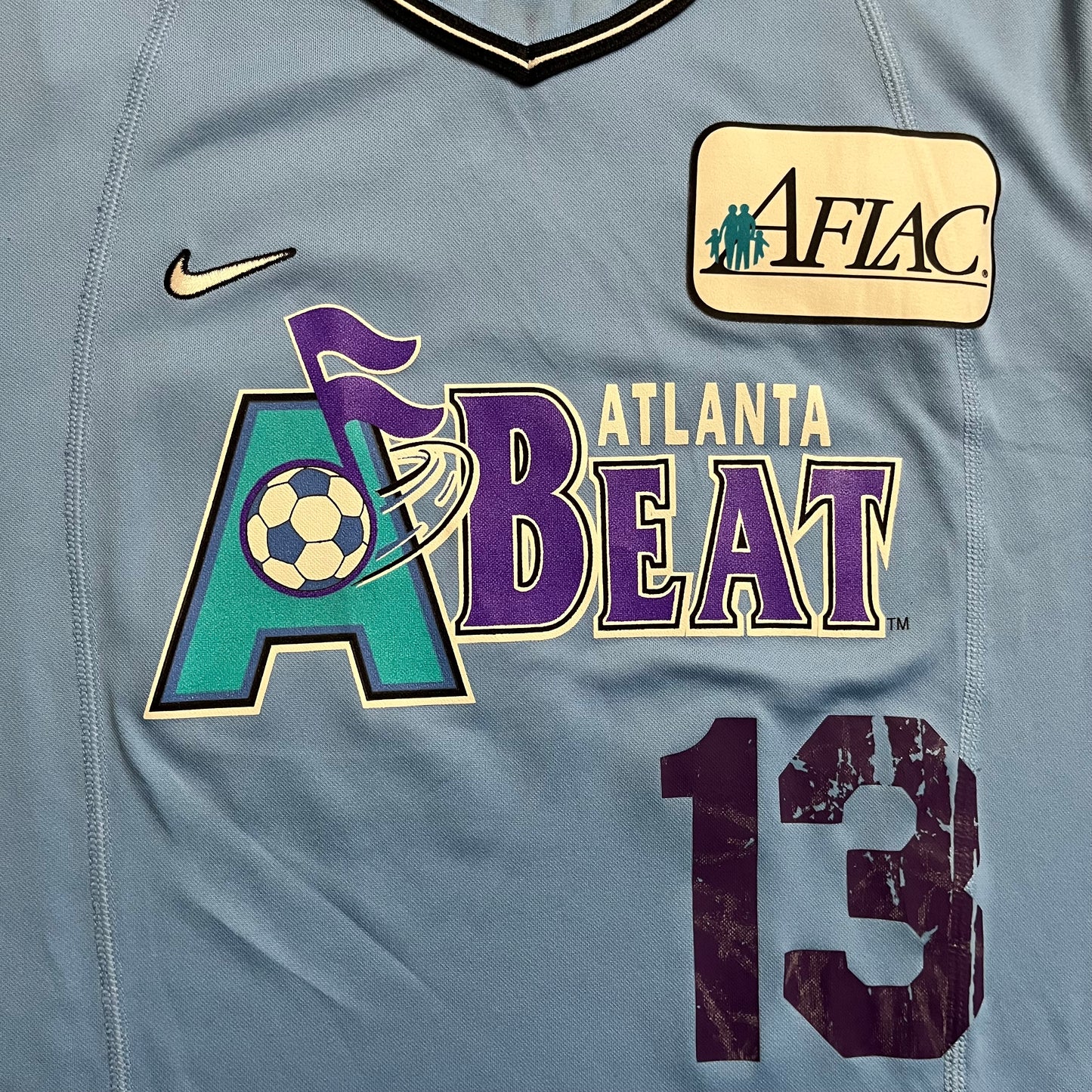 MATCH WORN Atlanta Beat 2002 Maribel Dominguez Jersey WUSA Home #13 Nike Signed